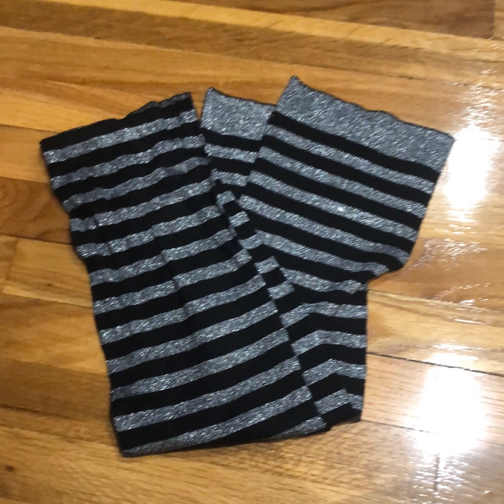 Black and Grey sparkly scarf